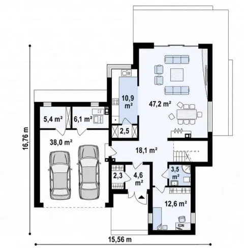 Montažna kuća Q 700, 100 m², Partas