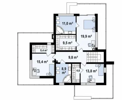 Montažna kuća Q 700, 100 m², Partas