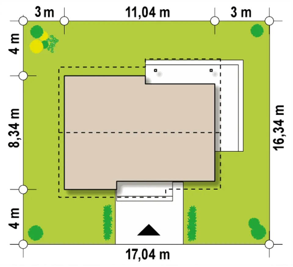 Montažna kuća Q 715, 100 m², Partas