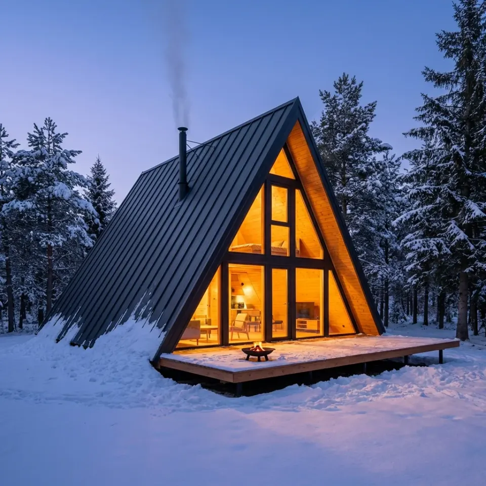 Montažna kuća A-Frame kuće, 24 m², Prefab Dom