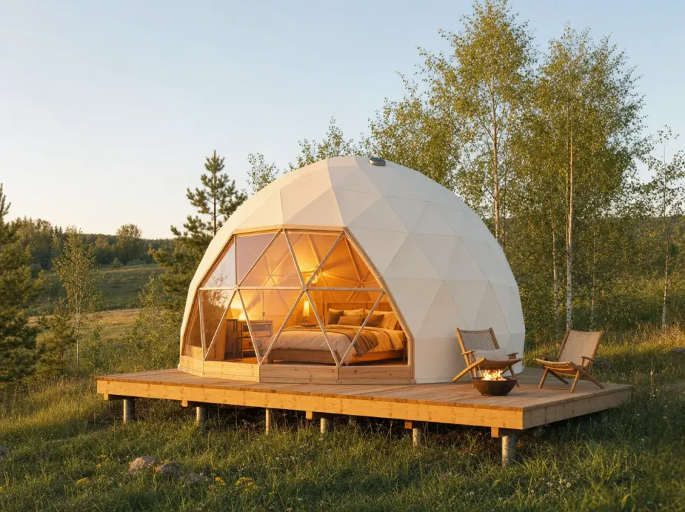 Montažna kuća Glamping kupole, 25 m², Prefab Dom