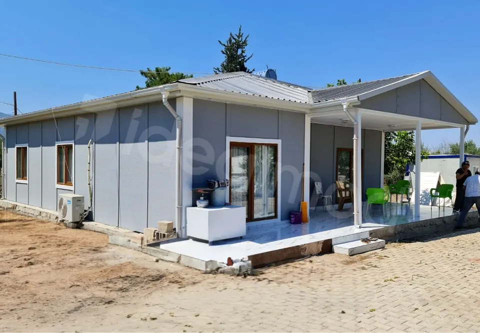Montažna kuća 103 м2 Еднокатница 2+1 Монтажна Куќа, 103 m², Prefabrik Evim (Мојата монтажна куќа)
