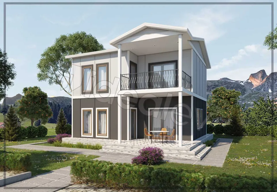 Montažna kuća Супер Кампања 113 м2 4+1 Монтажна Куќа, 113 m², Prefabrik Evim (Мојата монтажна куќа)