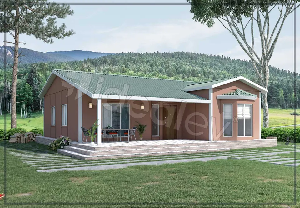 Montažna kuća Супер Кампања 98 м2 3+1 Монтажна Куќа, 98 m², Prefabrik Evim (Мојата монтажна куќа)