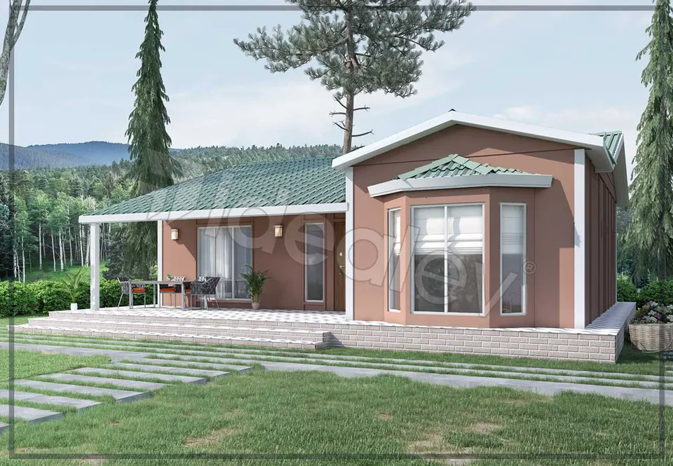 Montažna kuća Супер Кампања 98 м2 3+1 Монтажна Куќа, 98 m², Prefabrik Evim (Мојата монтажна куќа)