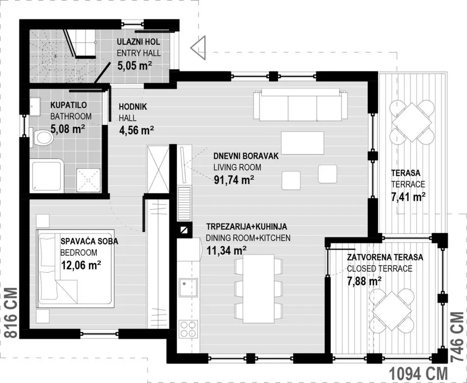 Montažna kuća Promo 122, 122 m², Promo d.o.o.