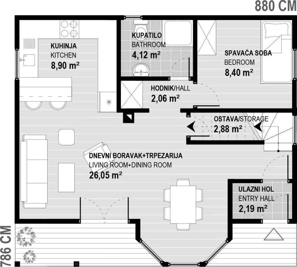 Montažna kuća Promo 128, 128 m², Promo d.o.o.