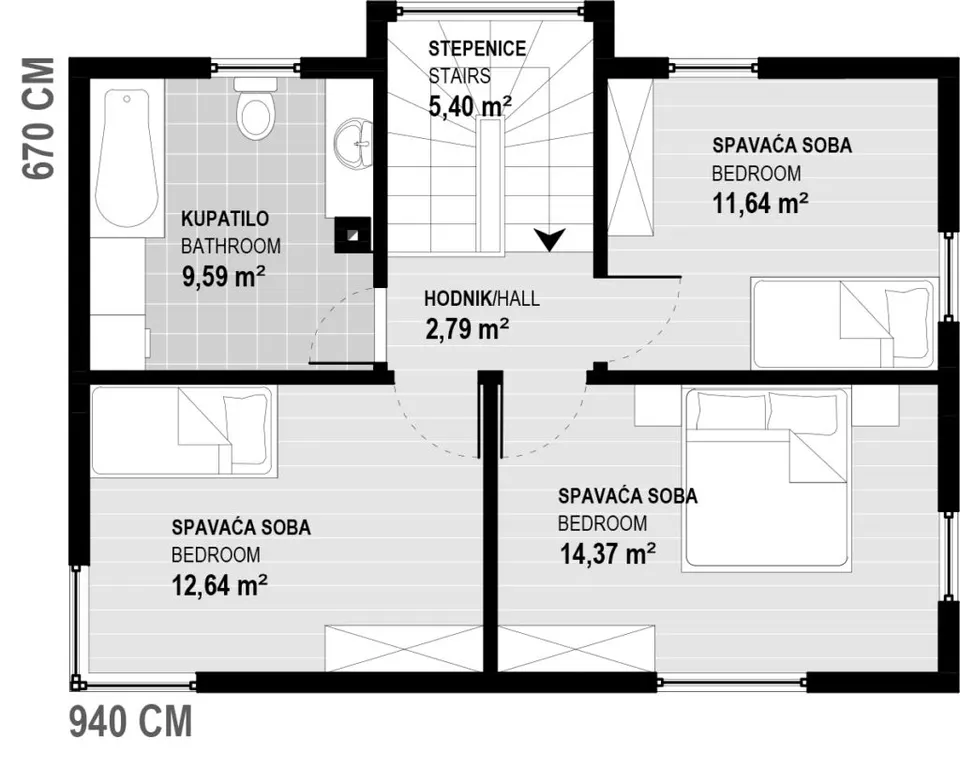 Montažna kuća Promo 129, 129 m², Promo d.o.o.