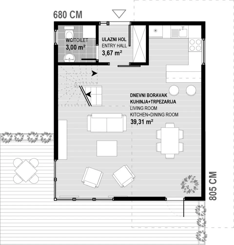 Montažna kuća Villa San, 122 m², Promo d.o.o.