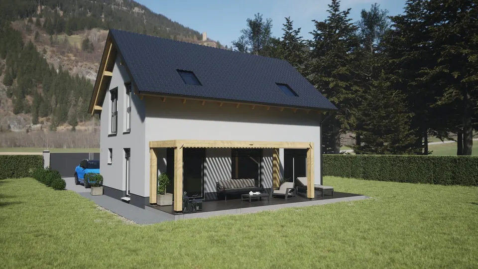 Montažna kuća Hiša 105/2, 105 m², Rihter