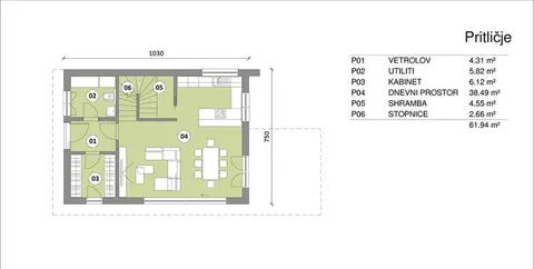 Montažna kuća Hiša 122, 122 m², Rihter