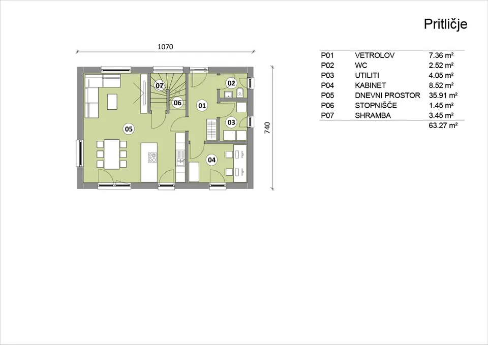 Montažna kuća Hiša 126, 126 m², Rihter