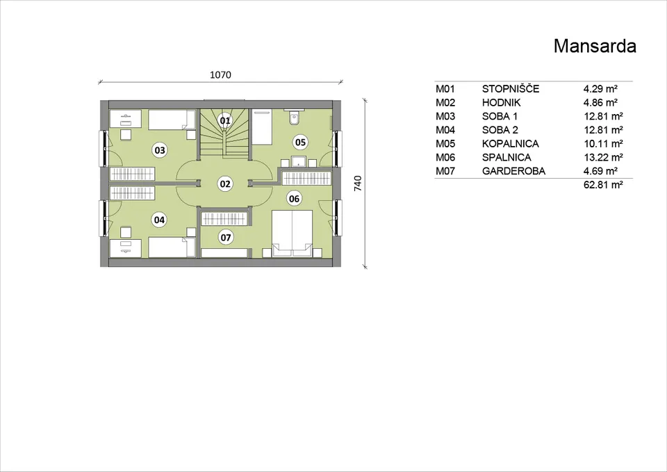 Montažna kuća Hiša 126, 126 m², Rihter