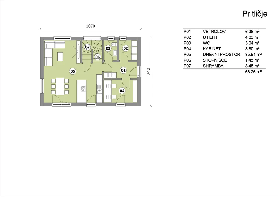 Montažna kuća Hiša 126, 126 m², Rihter