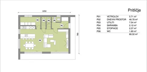 Montažna kuća Hiša 131, 131 m², Rihter
