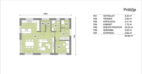 Montažna kuća Hiša 133/1, 133 m², Rihter