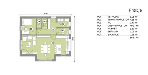 Montažna kuća Hiša 137/1, 137 m², Rihter