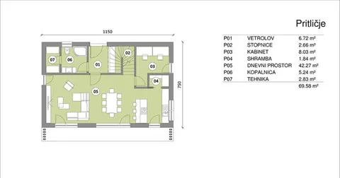Montažna kuća Hiša 138, 136 m², Rihter