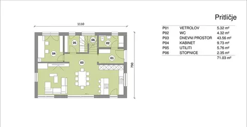 Montažna kuća Hiša 141, 141 m², Rihter