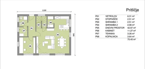 Montažna kuća Hiša 149, 149 m², Rihter