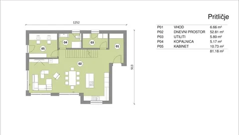 Montažna kuća Hiša 152/1, 152 m², Rihter