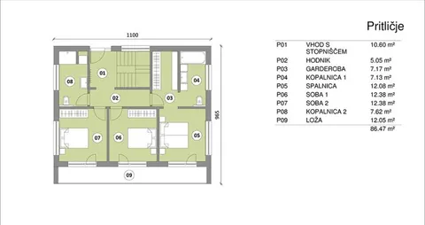 Montažna kuća Hiša 162, 162 m², Rihter