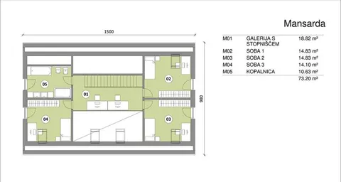 Montažna kuća Hiša 168, 168 m², Rihter