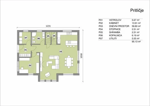 Montažna kuća Hiša 185, 184 m², Rihter