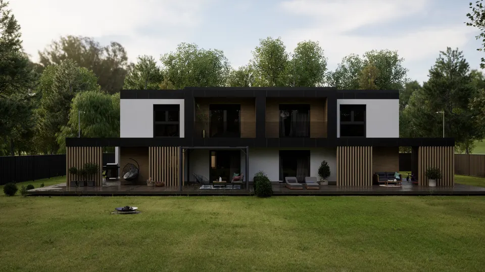 Montažna kuća Hiša 252 dvojček, 126 m², Rihter