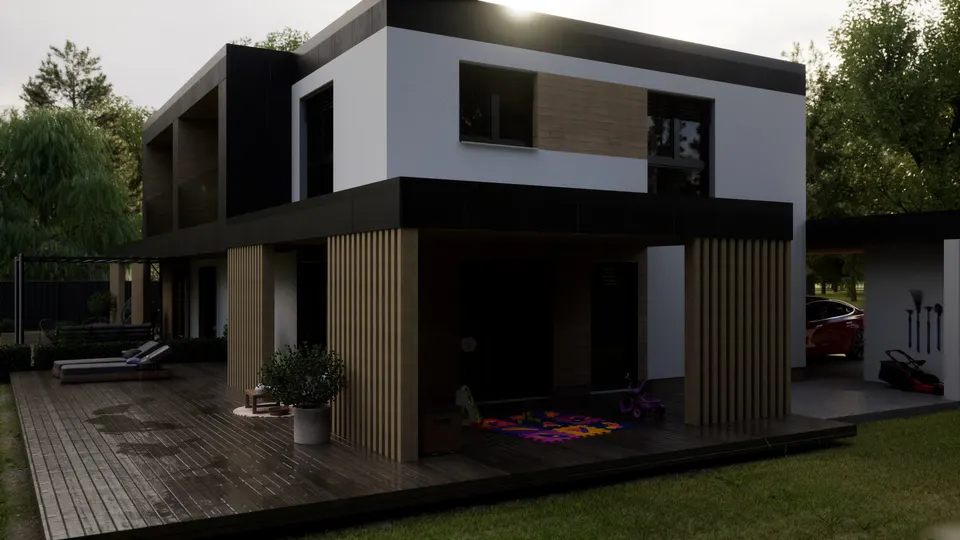 Montažna kuća Hiša 252 dvojček, 126 m², Rihter