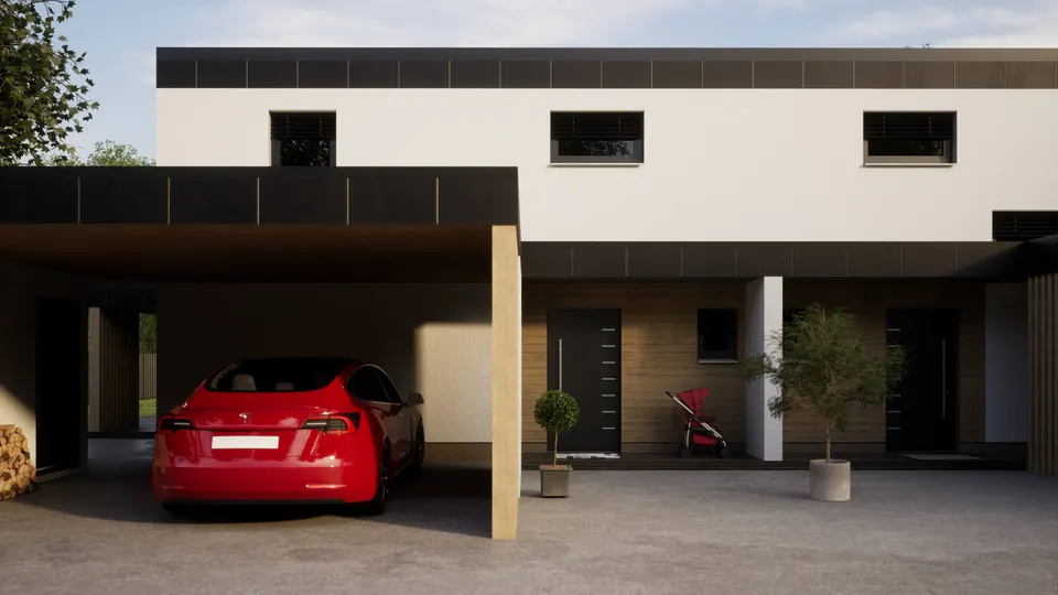 Montažna kuća Hiša 252 dvojček, 126 m², Rihter