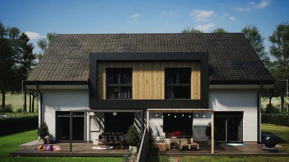 Montažna kuća Hiša 264 dvojček, 132 m², Rihter