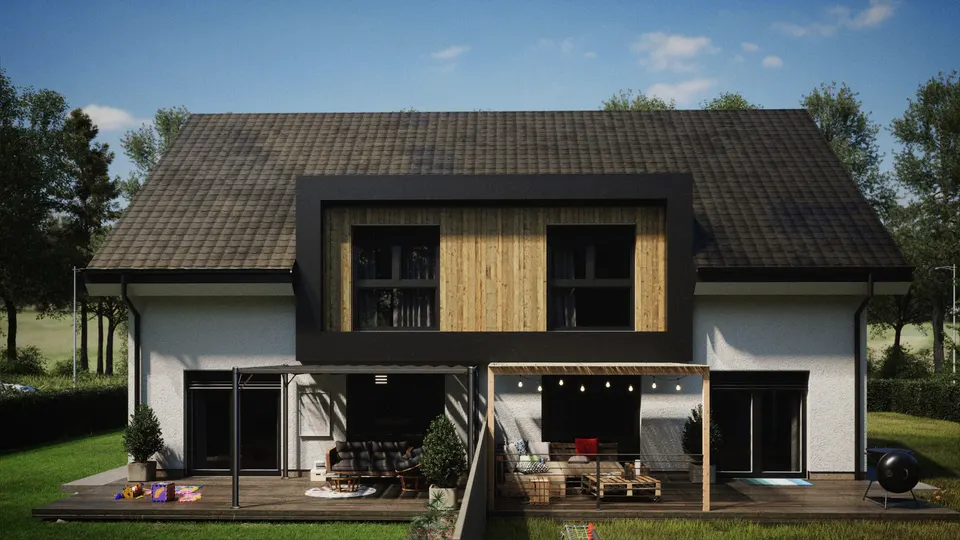 Montažna kuća Hiša 264 dvojček, 132 m², Rihter