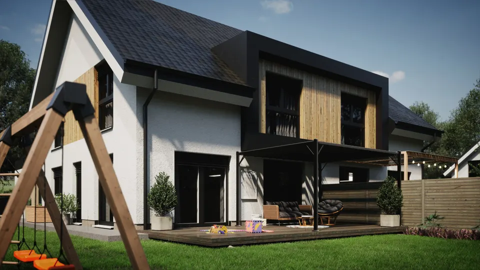 Montažna kuća Hiša 264 dvojček, 132 m², Rihter