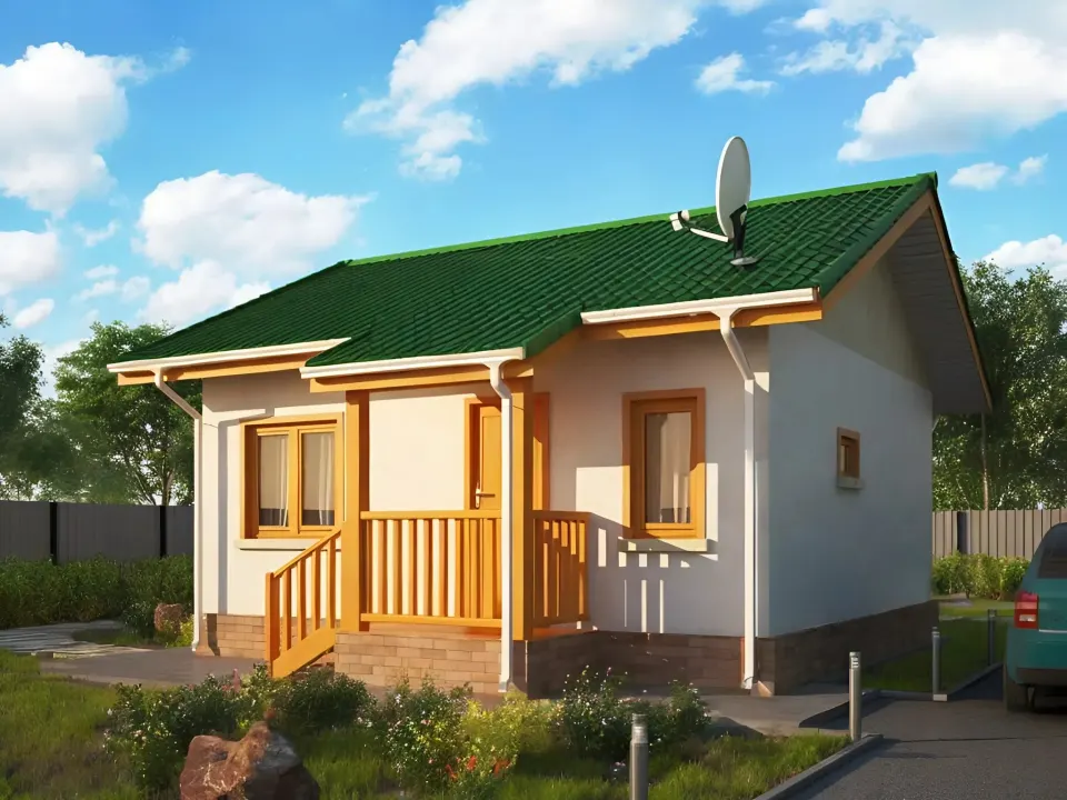 Montažna kuća A Frame, 40 m², Sipline