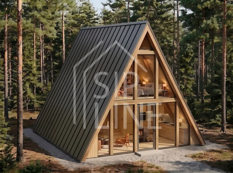 Montažna kuća A frame Grand, 40 m², Sipline
