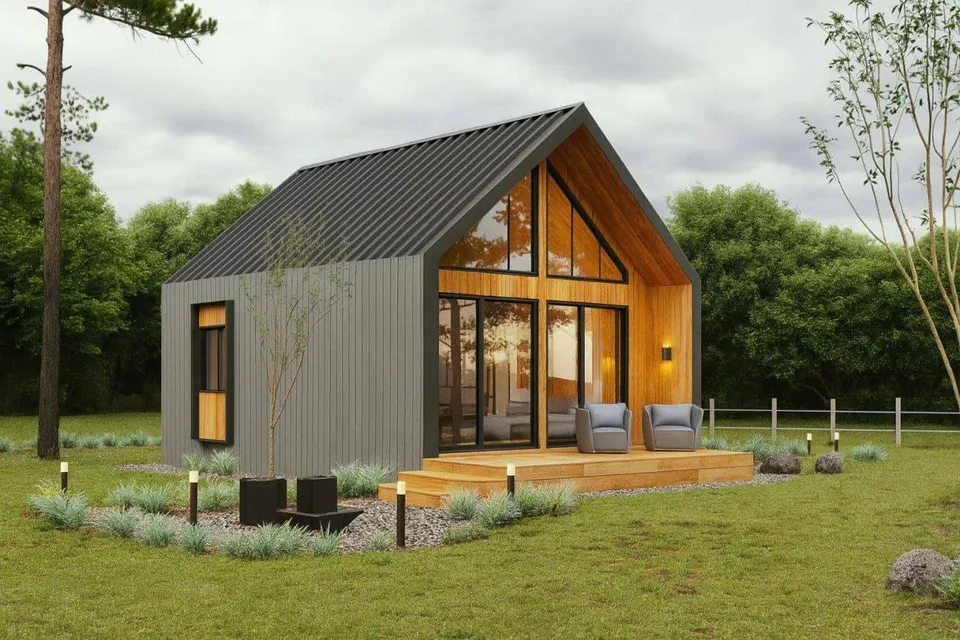 Montažna kuća Barnhause, 40 m², Sipline