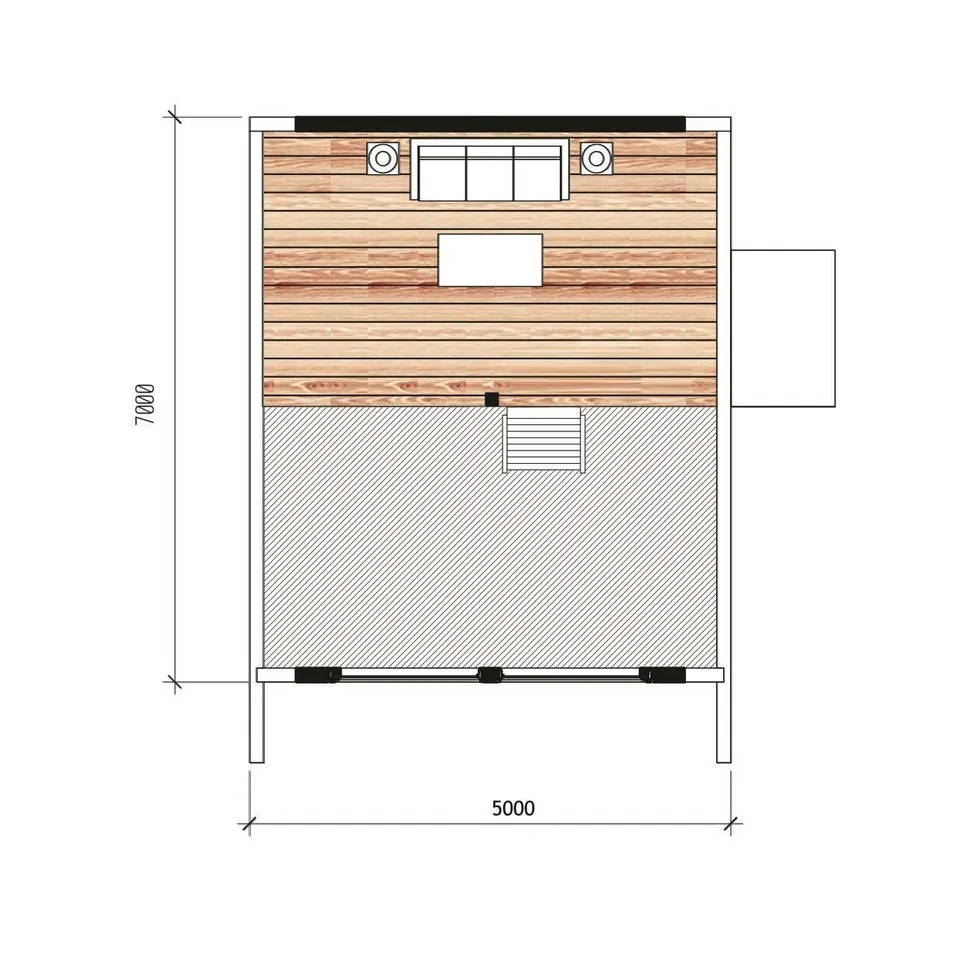 Montažna kuća Barnhause, 40 m², Sipline