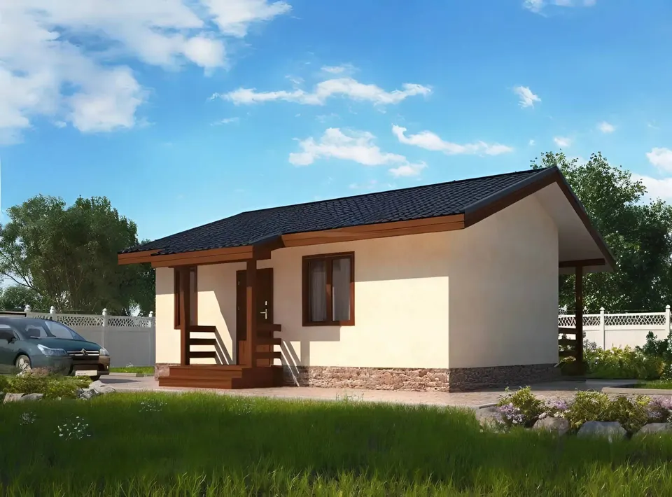 Montažna kuća Domovina, 40 m², Sipline