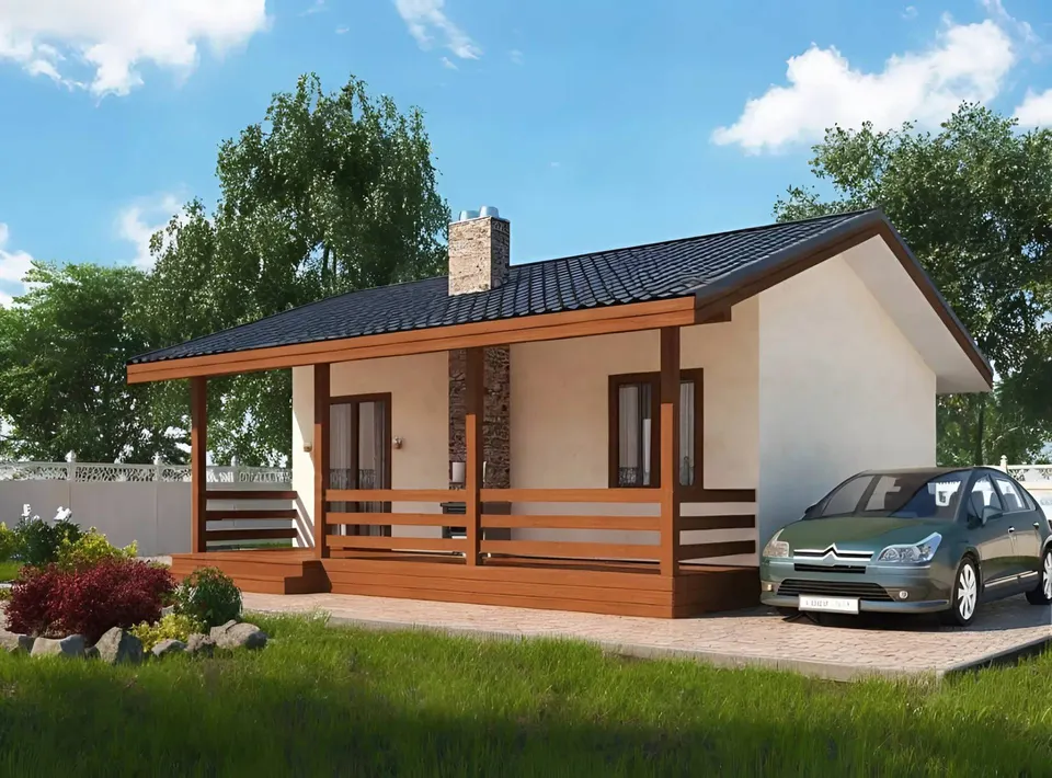 Montažna kuća Domovina, 40 m², Sipline