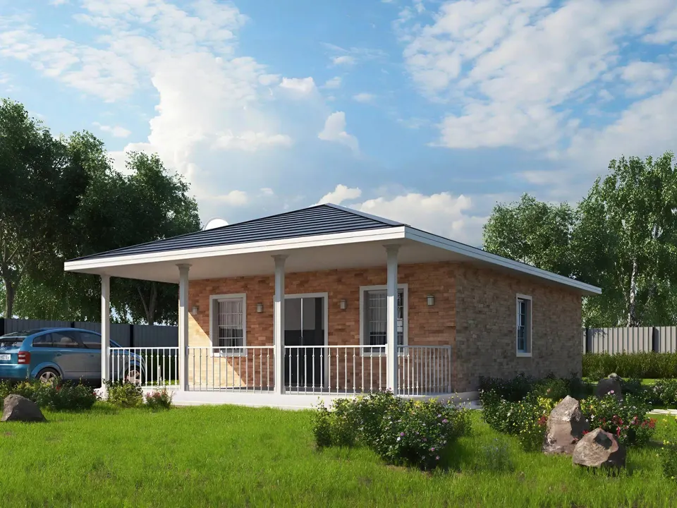 Montažna kuća Tisina, 40 m², Sipline