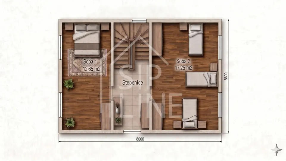 Montažna kuća Zavicaj, 40 m², Sipline