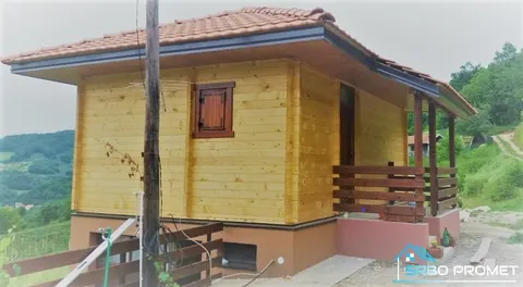Montažna kuća Brvnare po meri, 40 m², Srbo Promet