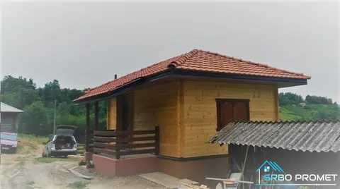 Montažna kuća Brvnare po meri, 40 m², Srbo Promet