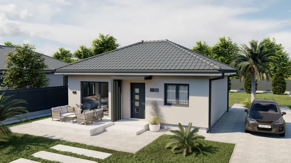 Montažna kuća Lea, 71 m², Steco Centar