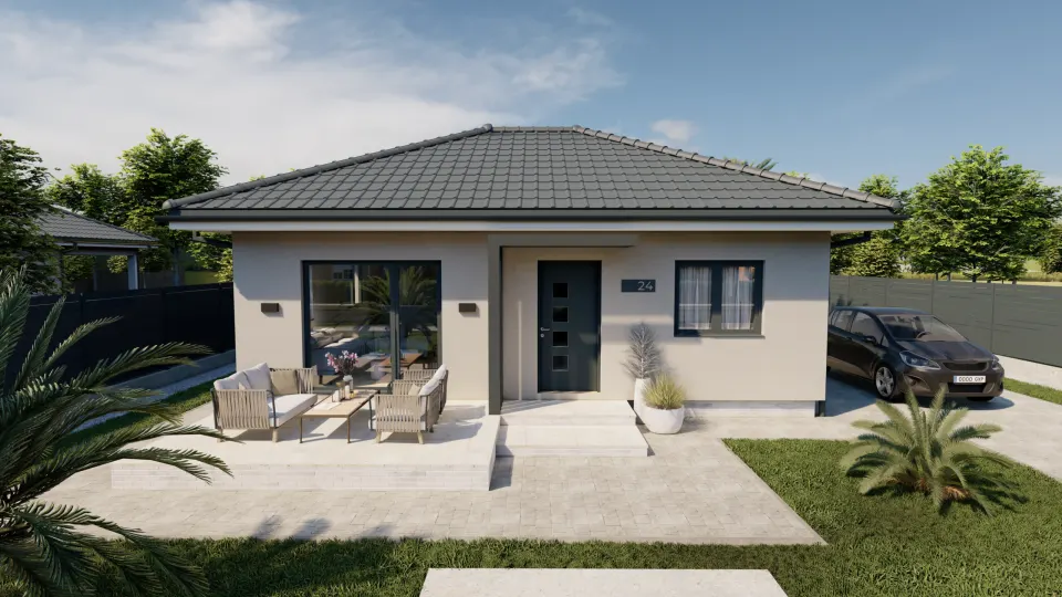 Montažna kuća Lea, 71 m², Steco Centar