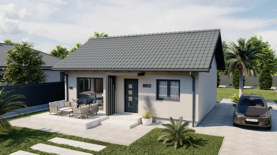 Montažna kuća Lea, 71 m², Steco Centar
