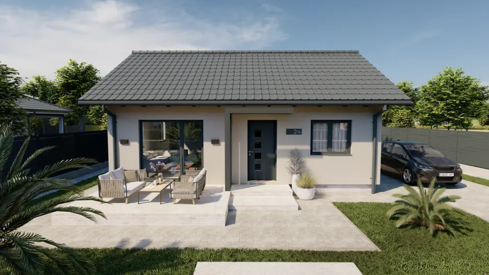Montažna kuća Lea, 71 m², Steco Centar