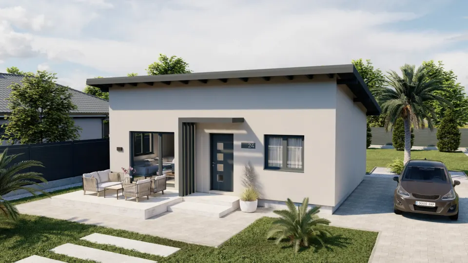Montažna kuća Lea, 71 m², Steco Centar