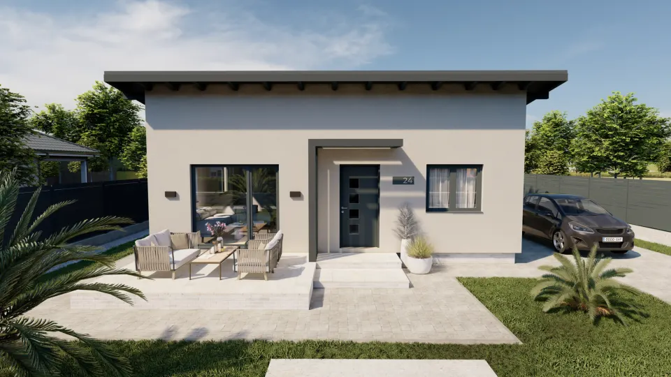 Montažna kuća Lea, 71 m², Steco Centar